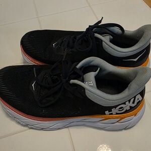 Hoka Women's Navy and Orange Running Shoes